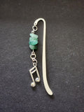 Bookmarks with Natural Stones & Music Note Charms
