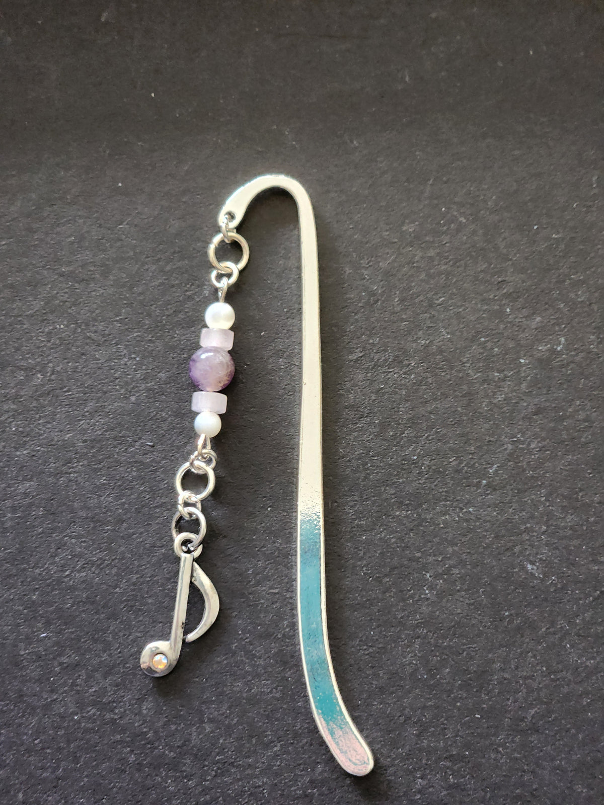 Bookmarks with Natural Stones & Music Note Charms